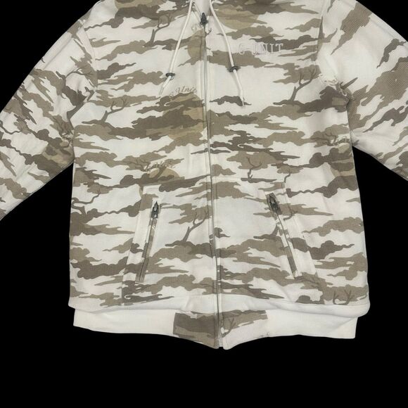 Vintage G-Unit Hoodie Mens L Heavy Weight Reversible White Camouflage Y2K - Picture 16 of 16